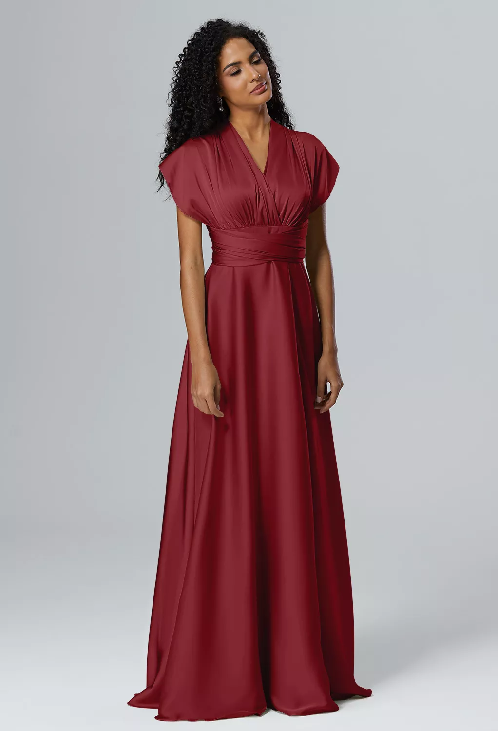 AW Salome Burgundy  Convertibile Convertible Bridesmaid Dresses